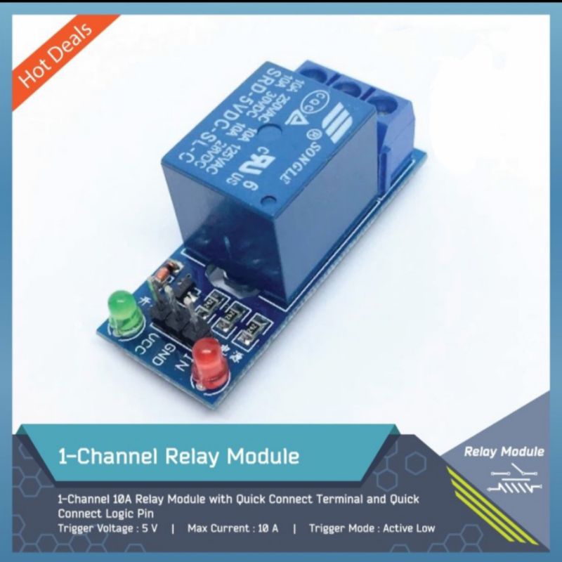 Relay Modul 1 Channel 5V High And Low Triger