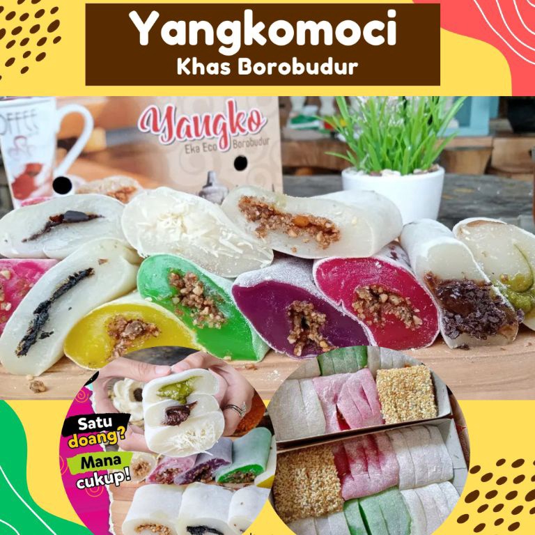 

Fresh Yangko Mochi Eka Eco Borobudur (Isi 24 iris)