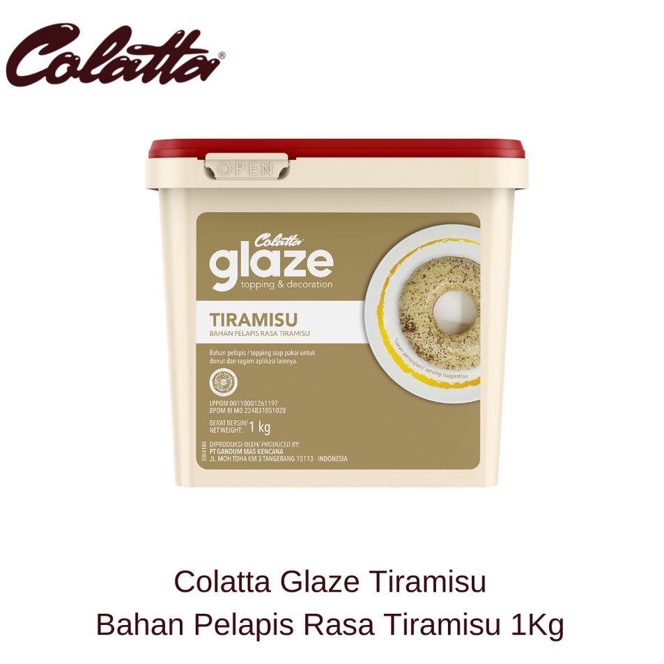 

NEW Colatta Glaze Tiramisu - Bahan Pelapis Rasa Tiramisu 1Kg