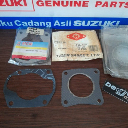 TERBAIK gasket packing paking cylinder head kop blok top set topset SUZUKI GP100 GP 100 asli ori ori