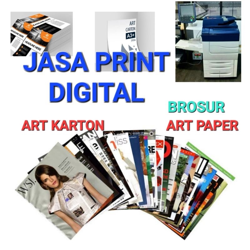 

JASA PRINT A4 LASER WARNA ART PAPER, BROSUR, CETAK BUKU MAJALAH