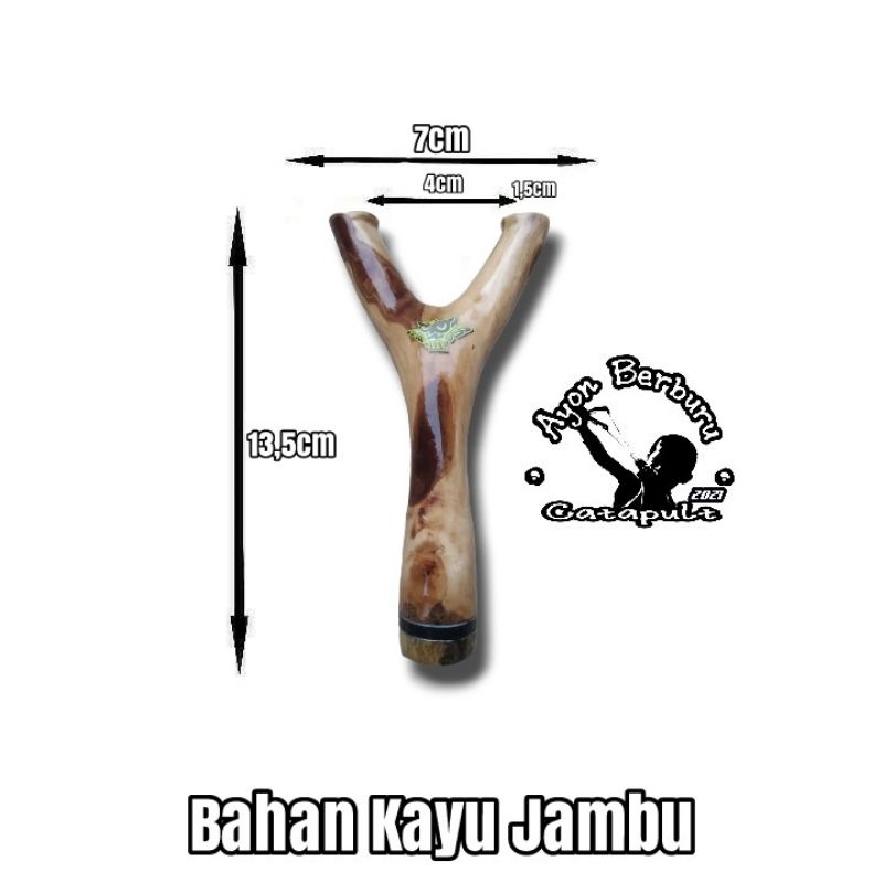 Ketapel OTT dari bahan kayu JAMBU/Ayon Catapult