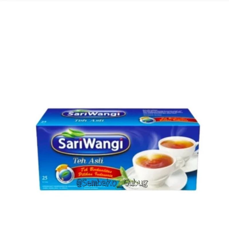

SARIWANGI TEH CELUP/ISI 25 KANTONG/SARIWANGI TEH 100% ASLI