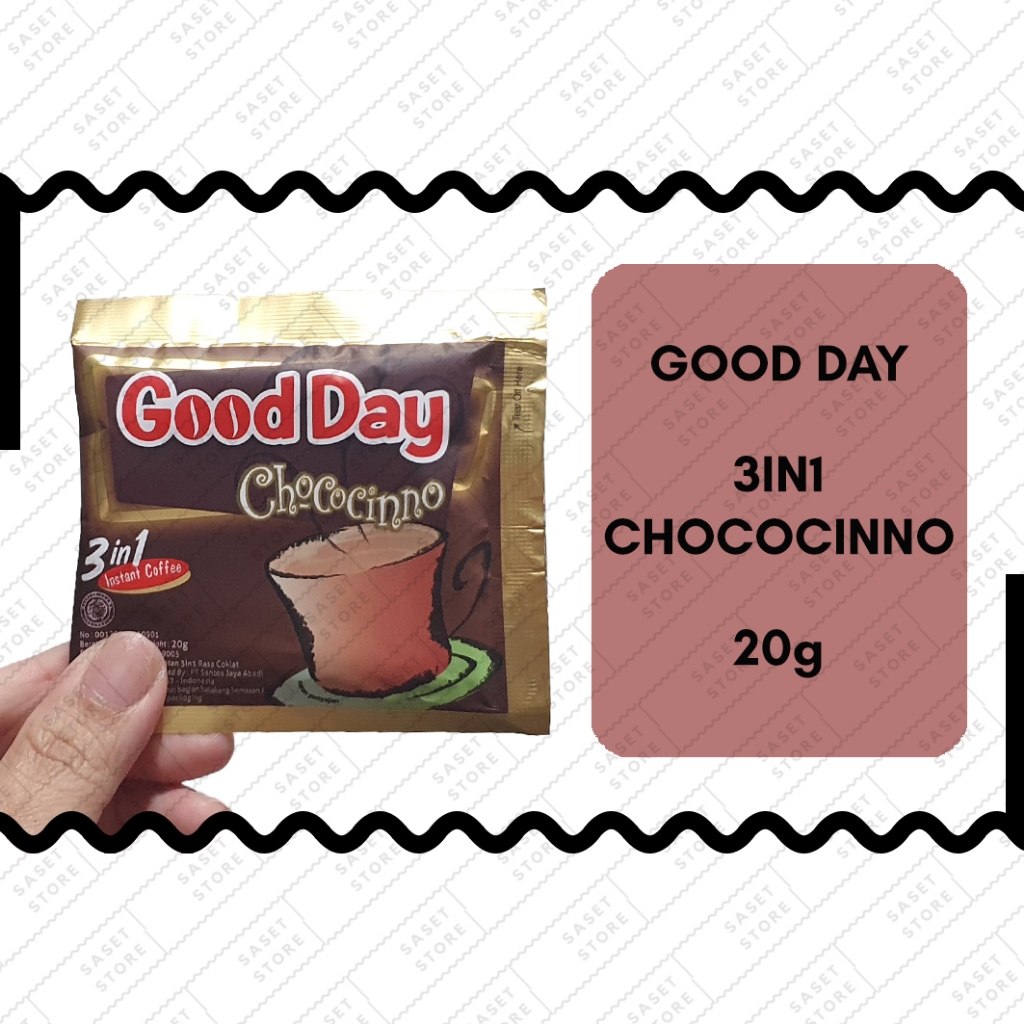 

Good Day Chococinno 20g Sachet Kopi Instan Serbuk 3in1 Cokelat