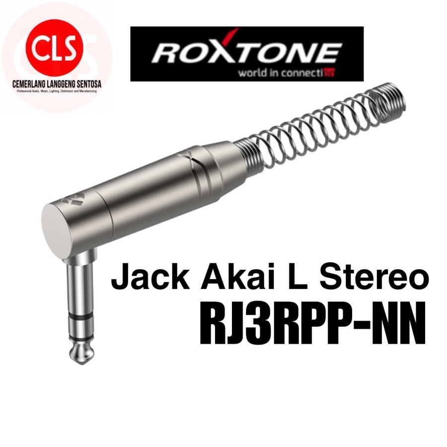 Jack Akai Stereo L Roxtone RJ3RP-NN - 6.3 mm