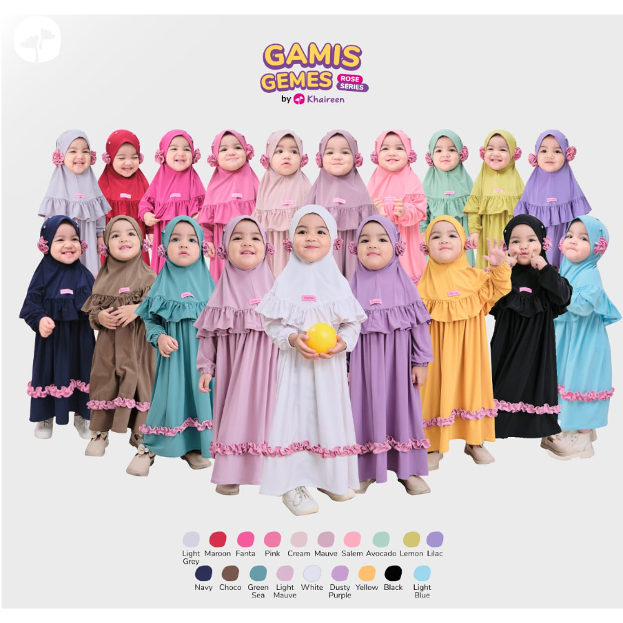 [Reseller Resmi] KHAIREEN Gamis Gemes (0-6 Tahun) (2) Baju Muslim Anak /Baju Lebaran /Gamis Anak / G