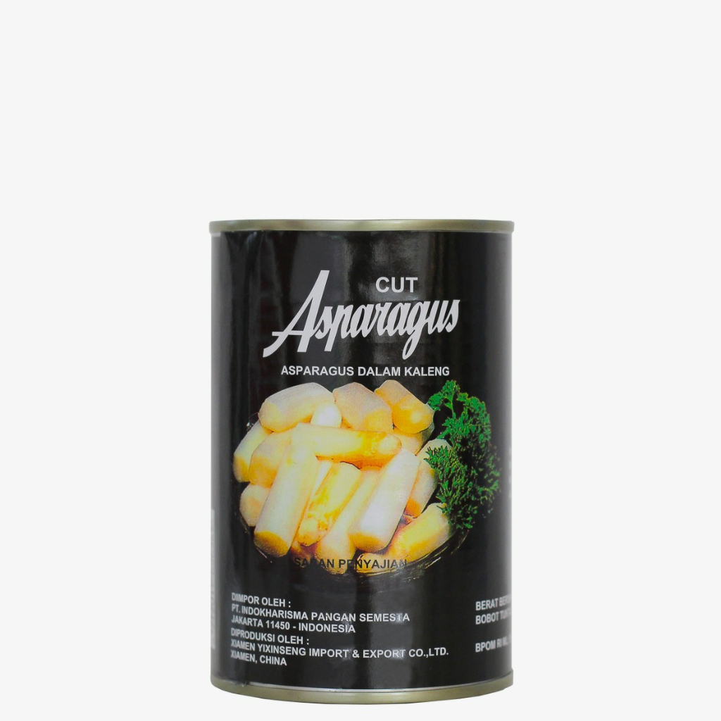 

Asparagus Cut 430gr IKPS / Asparagus Dalam Kaleng 430gram (Exp 2025)