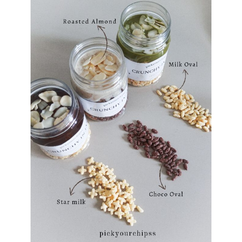 

CRUNCHY IN JAR !! Sereal in jar melted choco special
