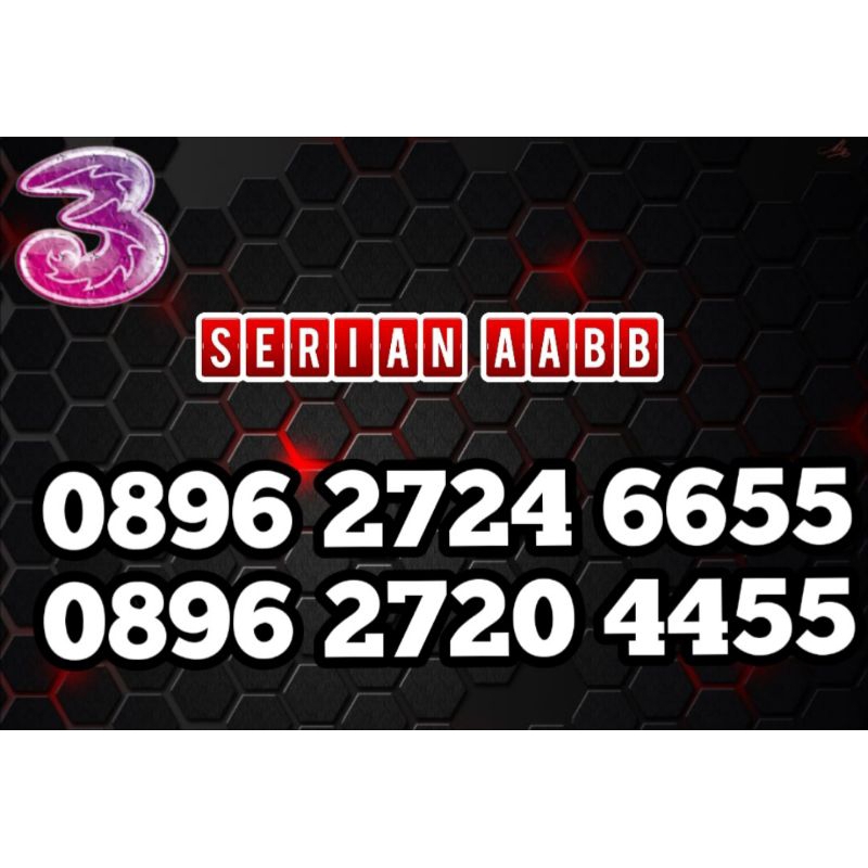 Nomer Cantik perdana tri aabb