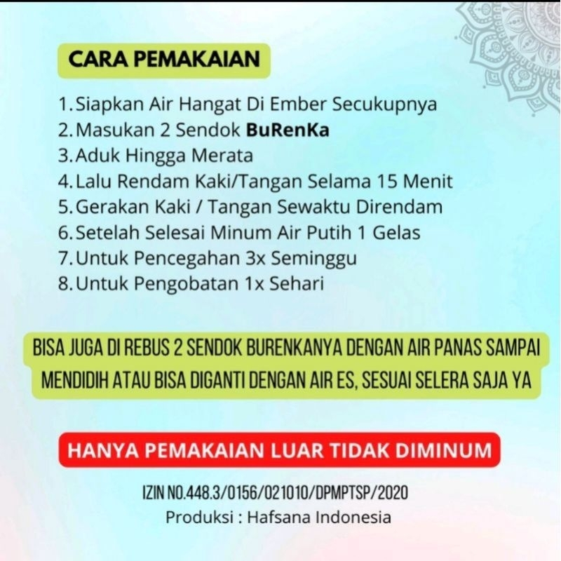 [Kantan] Burenka Rendam Kaki Bubuk Burenka Original