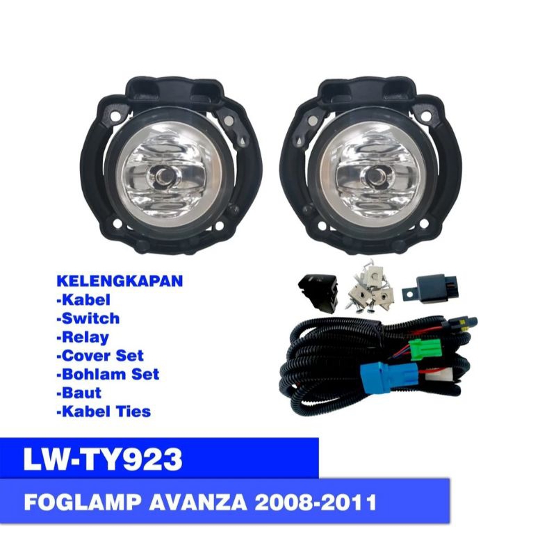 Foglamp / Fog Lamp / Lampu Kabut mobil Avanza / Xenia 2007 - 2011