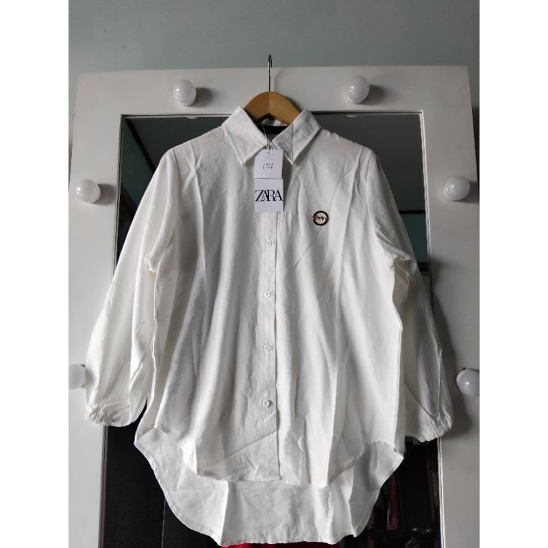 kemeja zara khusus putih