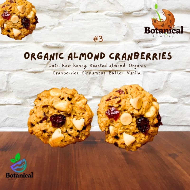 

Organic Almond Cranberries Rolled Oats Cookies