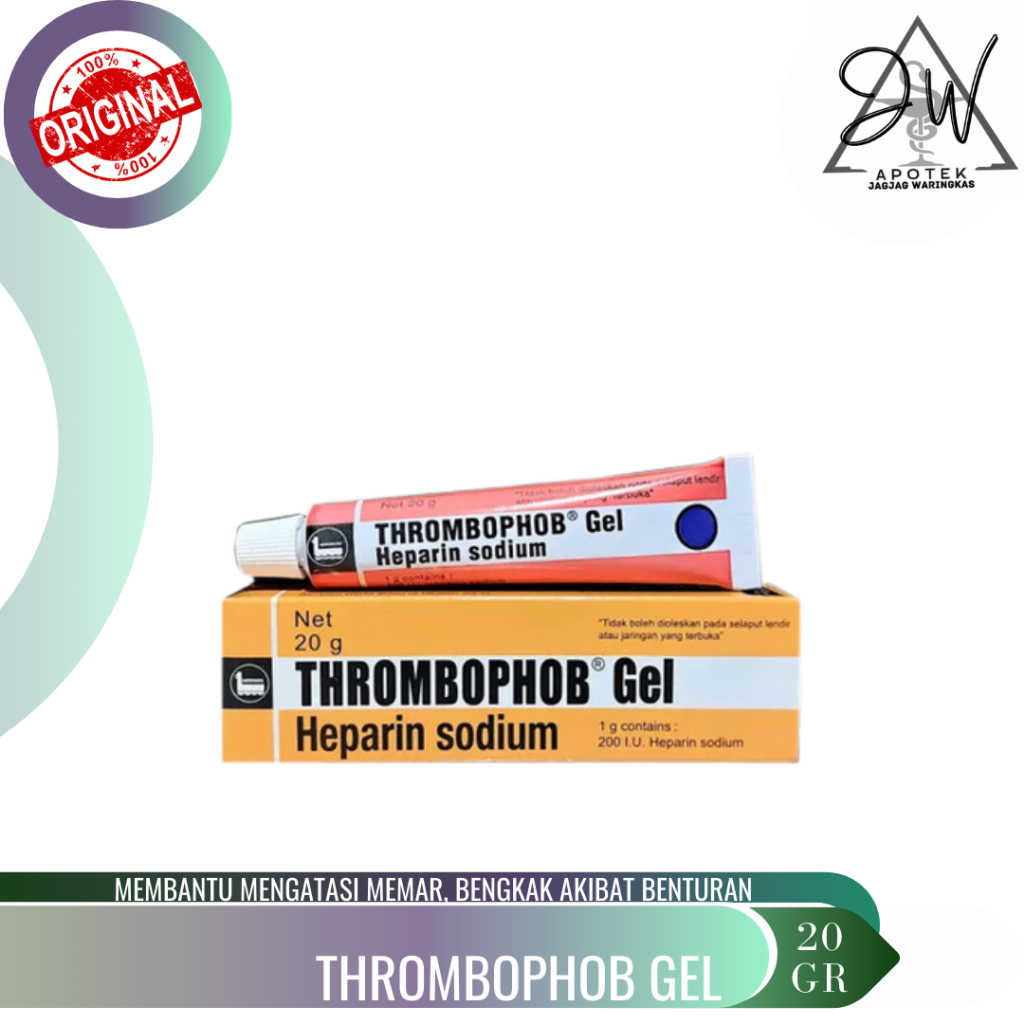 Thrombophob Gel 20gr/Memar/trombopop/bengkak/thrombopop/bengkak