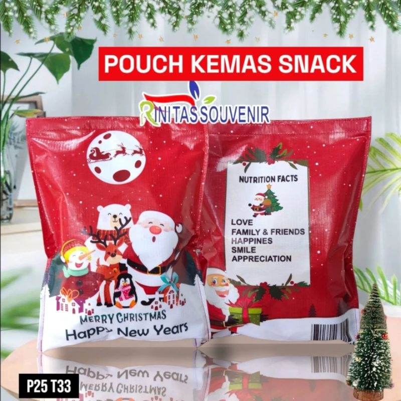 

Pouch Giant Untuk Hampers Natal Snack Natal Desain bolak balik