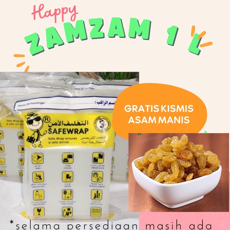 

⚡BEST SELLER⚡ ZAMZAM 1 liter Harga Grosir Free Kismis
