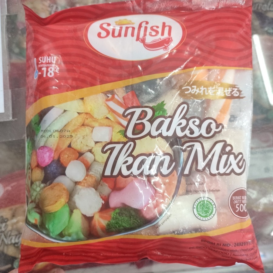 

SUNFISH BAKSO IKAN MIX 500gr