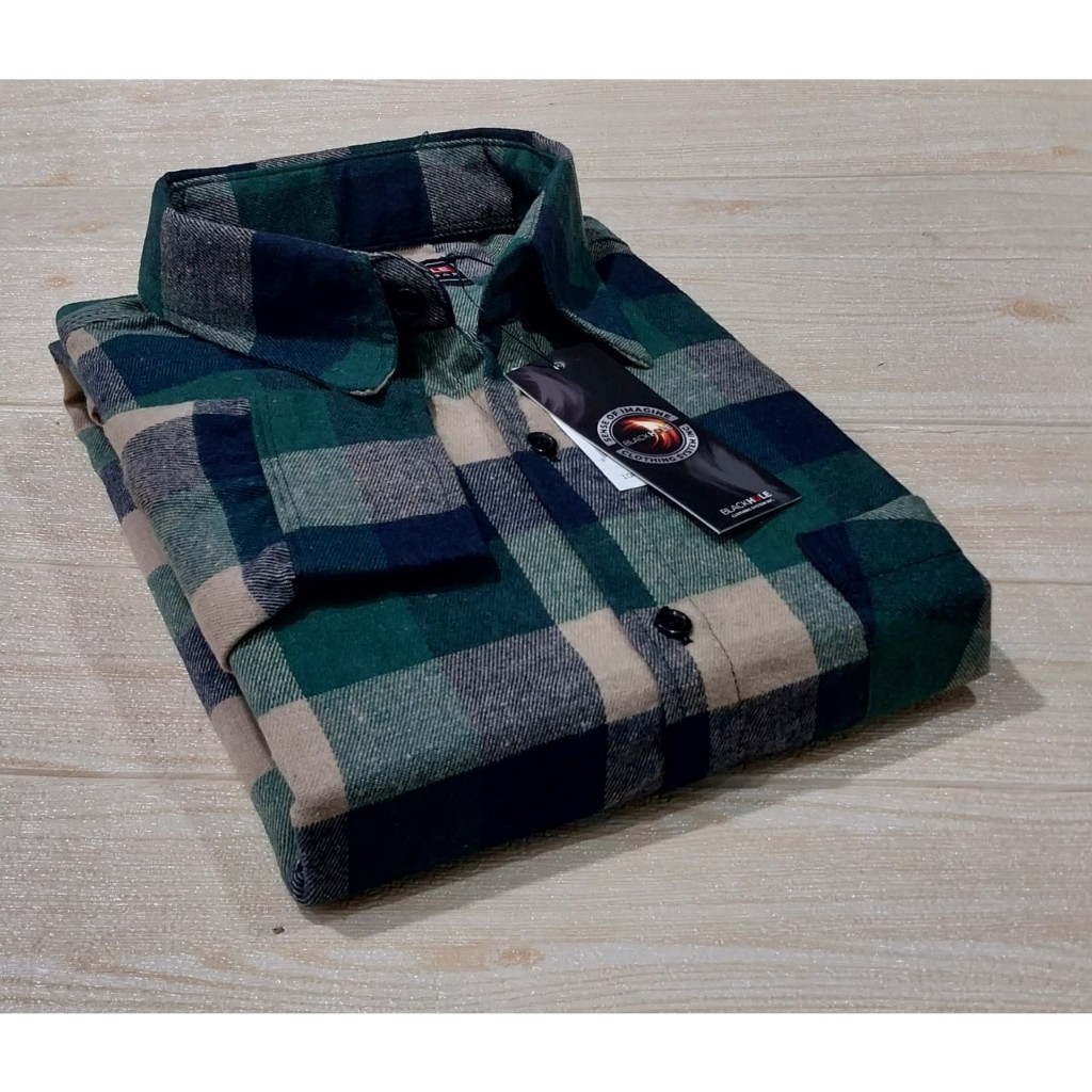 Kemeja Pria Kemeja Flanel Jumbo 2XL,3XL,4XL Lengan Panjang Best Seller