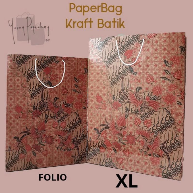

Paper Bag Motip Batik Burung Per 1 Pcs