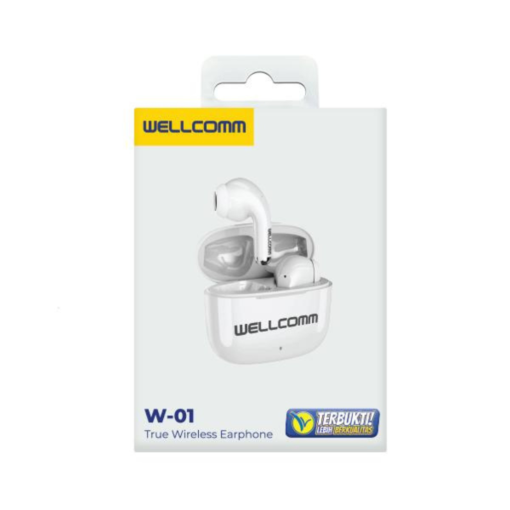Handsfree Bluetooth TWS Wellcomm W-01 Smooth & Clear Sound