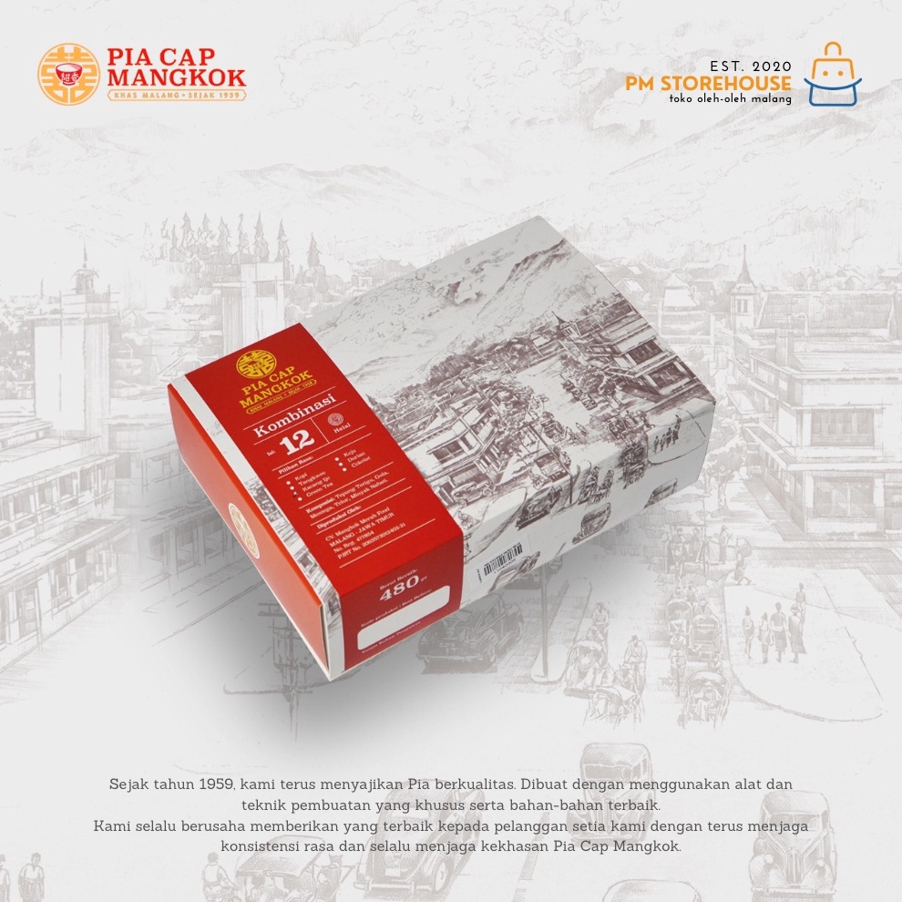

12.12 Brands Festival Pia Cap Mangkok Asli Malang - Kemasan Isi 12 !!