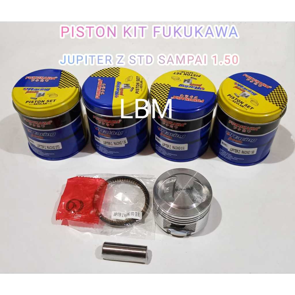 PISTON KIT RACING FUKUKAWA JUPITER Z JUPITER BURHAN BURUNG HANTU VEGA R NEW UKURAN (STD = 53.5MM)