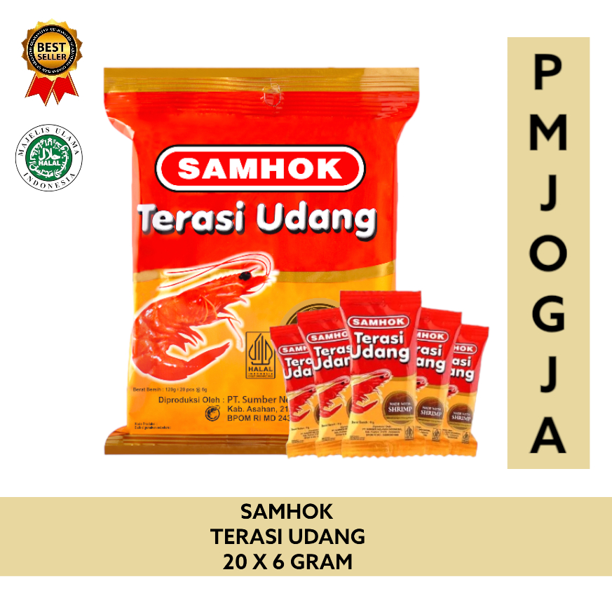 

terasi udang samhok medan 120gr pak isi renteng 20x6gr