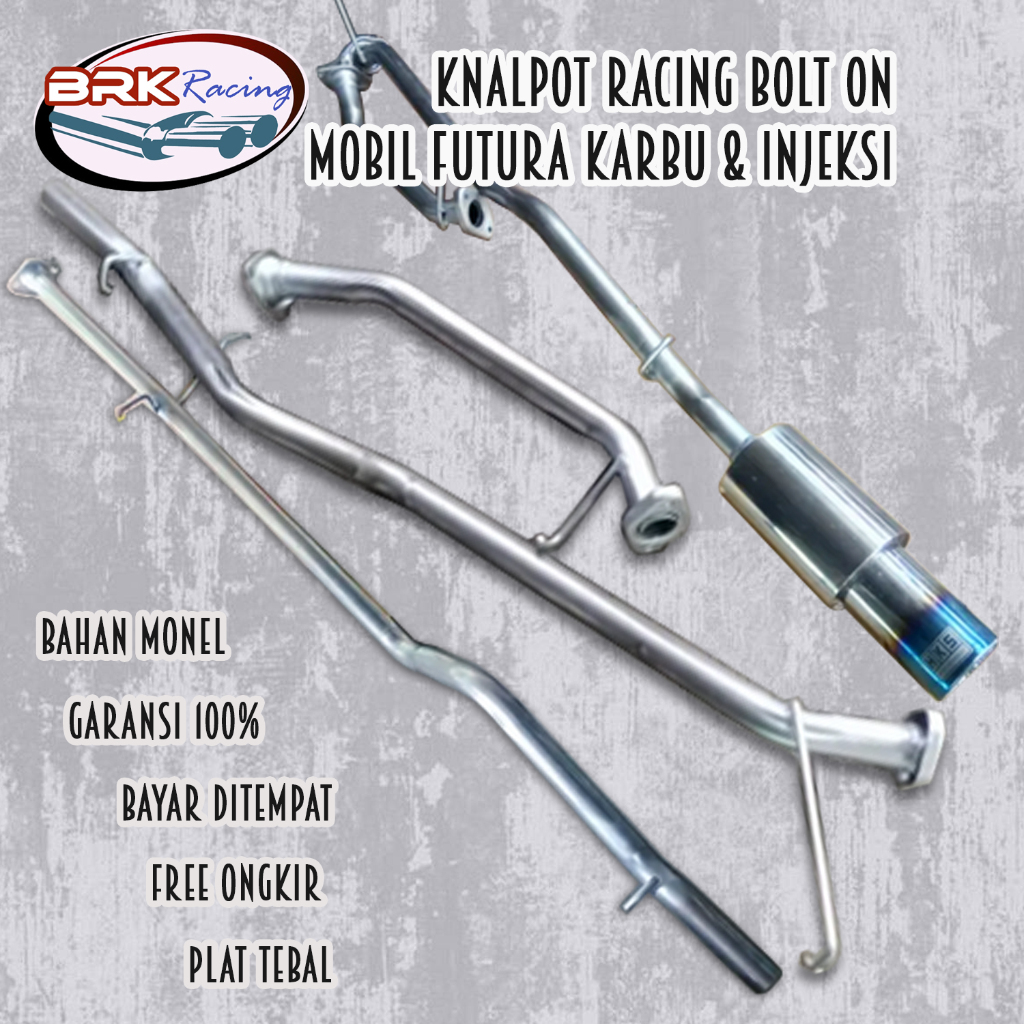 Knalpot Racing Bolt On Futura Karburator dan Injeksi