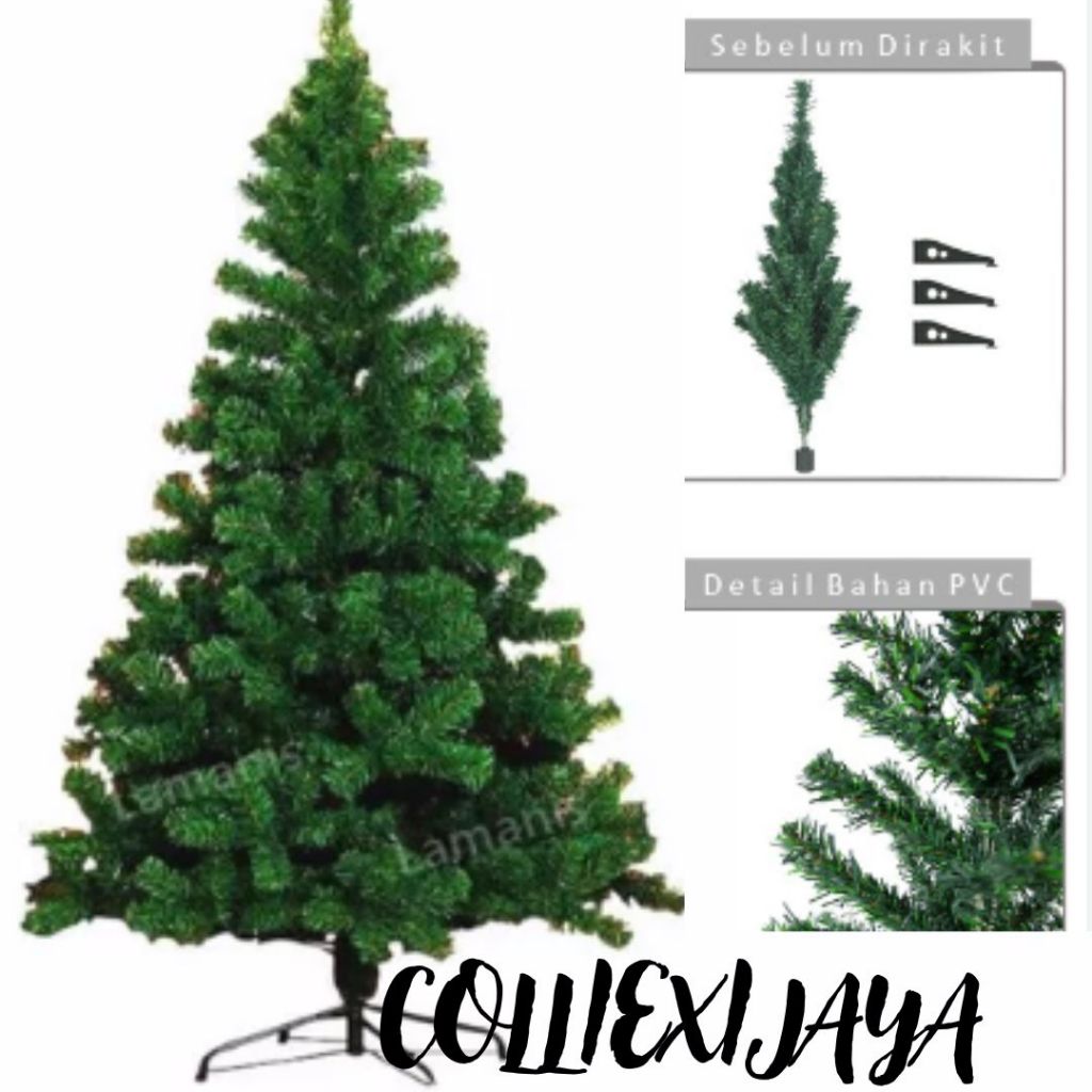 colliexijaya ✔ Pohon Natal Mini Aksesoris Natal / POHON NATAL CHRISTMAS 60 CM / 90 CM UKURAN KECIL M