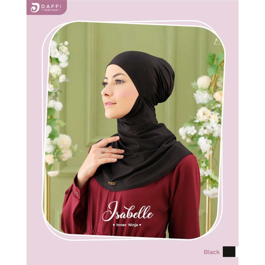Daffi Hijab Inner Isabelle Inner Ninja Jersey Spandex Aksen Ziiper Pada BAgian Belakang Yessana Hijab Bergo Ejamas Store