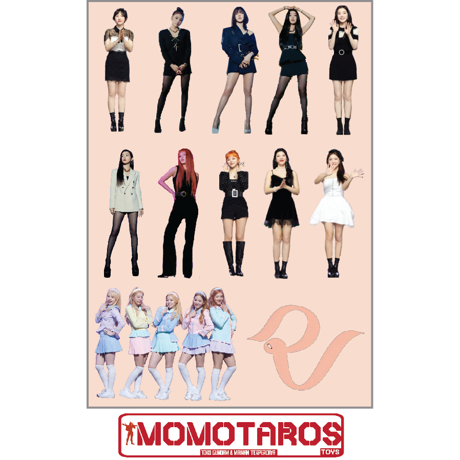 Sticker murah antiair transparan Red Velvet kpop 1 pc
