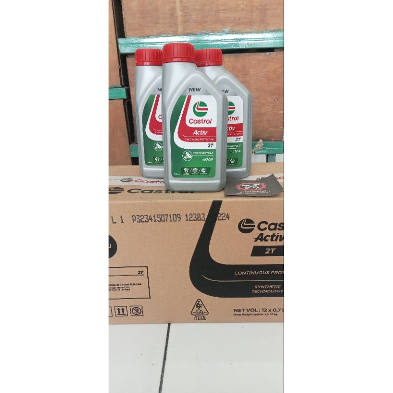 OLI SAMPING CASTROL ACTIV 2T KEMASAN BARU ORIGINAL