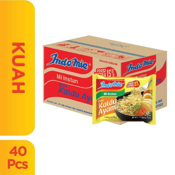 

Indomie Rasa Kaldu Ayam 1 Karton 40 pcs