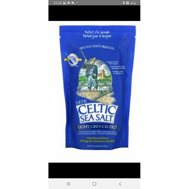 

Celtic sea salt light grey/fine ground celtic, vital mineral blend 454 gram