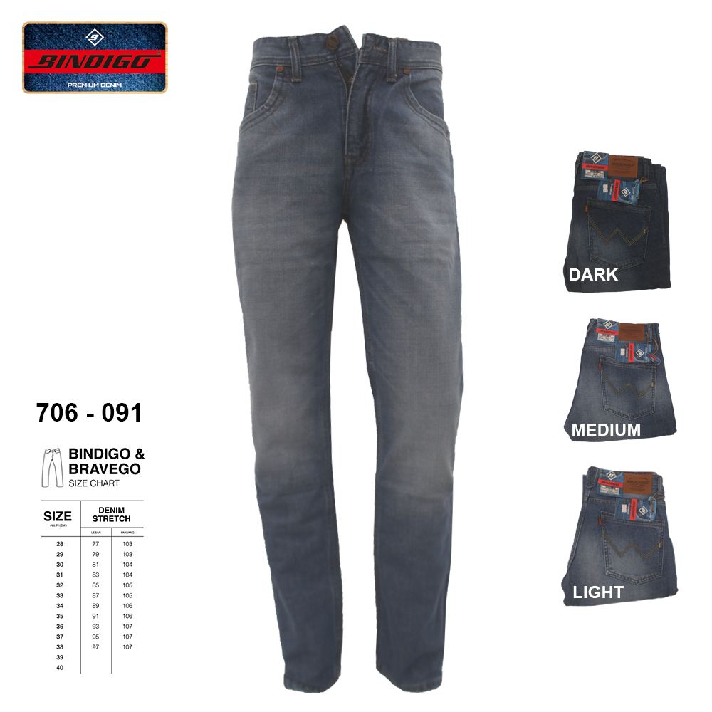 Celana Jeans Pria - Bindigo Denim Pant - 706 091
