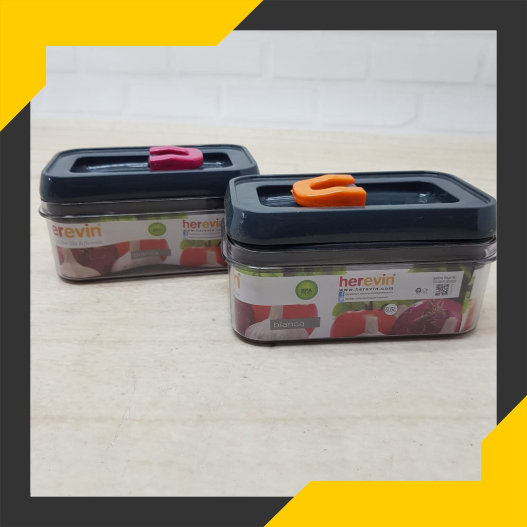 Terbaru Toples Herevin Tutup Vacuum/ Storage Canister 600ml 161173 Herevin Murah