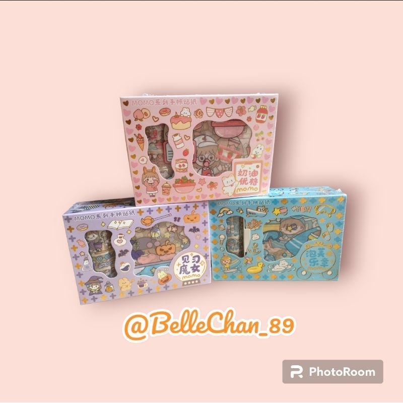 

STICKER 2 IN 1 ROLL + STICKER MOMO LUCU / JOURNAL STICKER / DIARY STICKER / STICKER & WASHIE LUCU / ROLL + STICKER 2 IN 1
