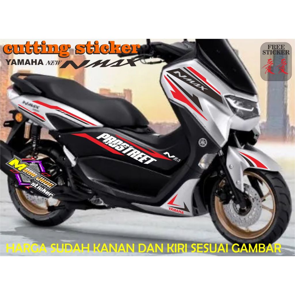 Sticker Cutting Yamaha Nmax Body Putih New