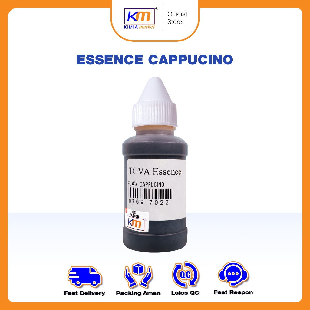 

Essence Makanan/Minuman TOVA Flavor Cappucino 50ml / Perisa Makanan / Penambah Rasa Cair / Perisa Cair Cappucino / Essen Cappucino Makanan/Minuman