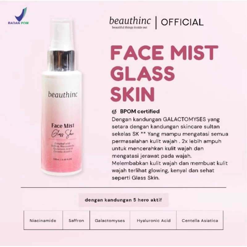 Face Mist Glasskin beauthinc
