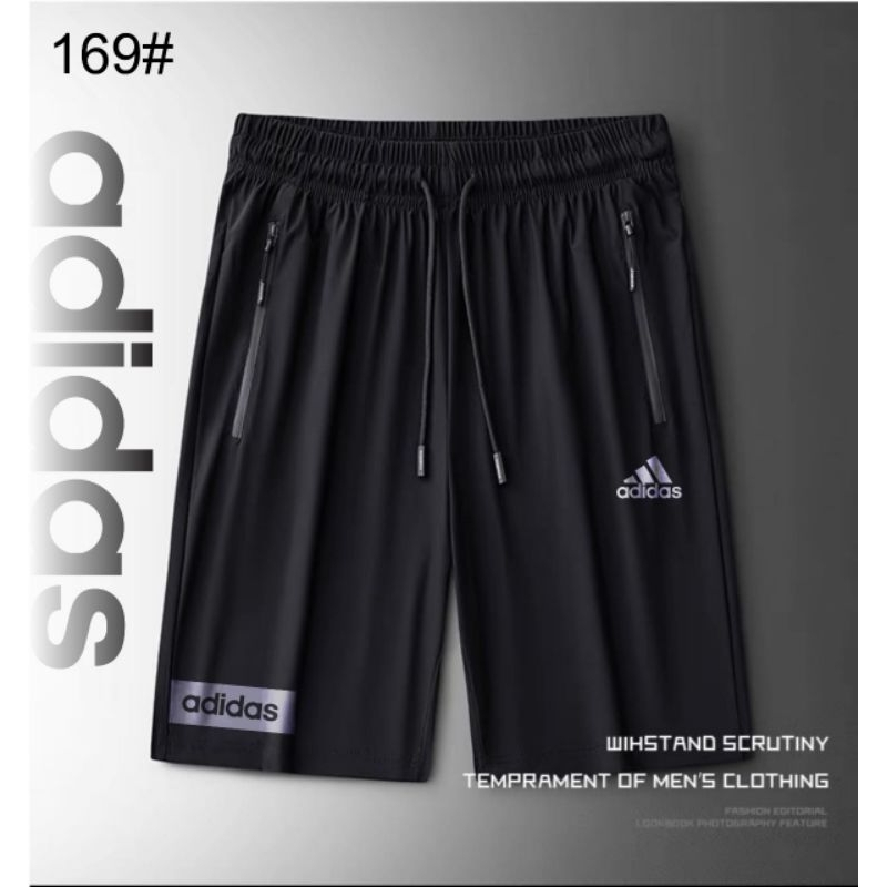 CELANA PENDEK PARASUT RUNNING PREMIUM PRIA (ADIDAS)(CELANA PENDEK GYM FITNES SEPEDA FUTSAL