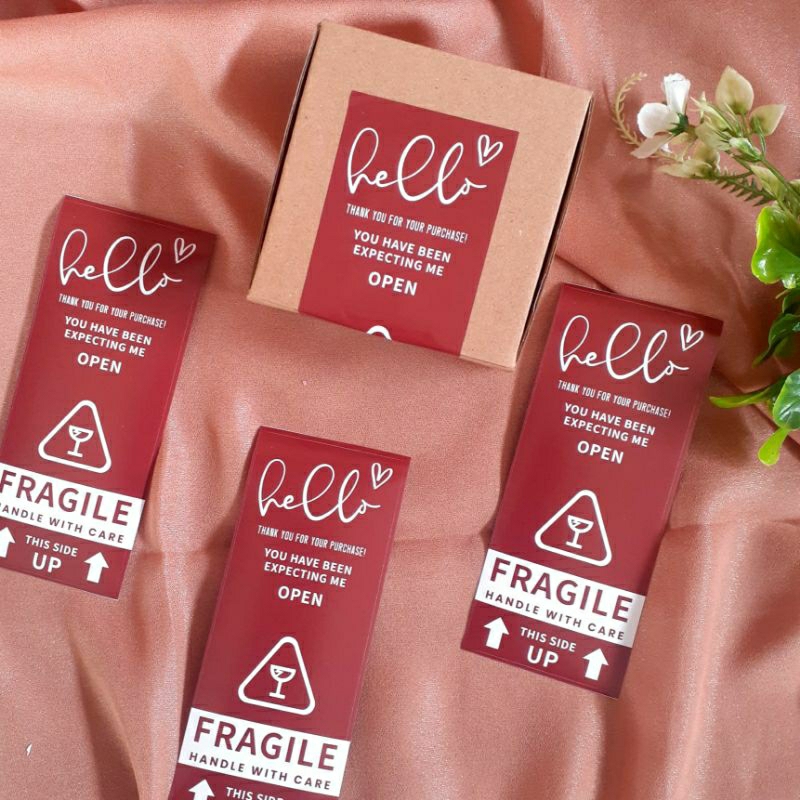 

STIKER SEGEL BOX PACKING OLSHOP FRAGILE AESTHETIC