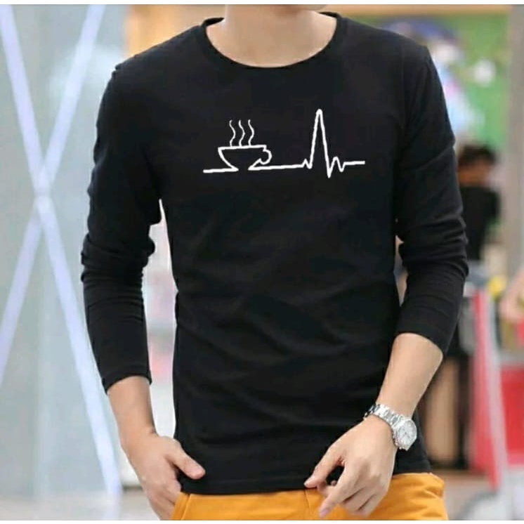 Bisa COD Sweater Keren Promo Sale Kaos Pria kekinian Monitor Kopi baju Unisex Cowok Terbaru Sweter Pria Distro Crewneck Pria Kasual Terlaris Kaos Pria Lengan Panjang Sweter Remaja Dewasa Kaos Oblong Murah