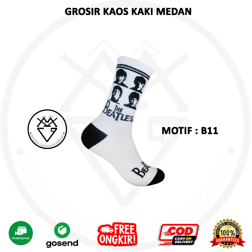 DISKON KAOS KAKI SKATE OLDSCHOOL MOTIF B11 CEWEK COWOK GROSIR MEDAN