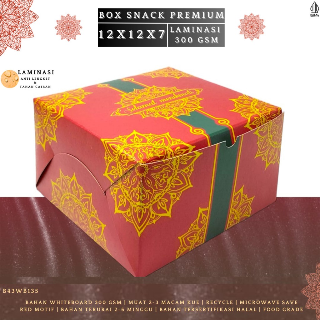 Snack Box 12x12 Dus Snack Premium Dus 12x12 (B43WB135)