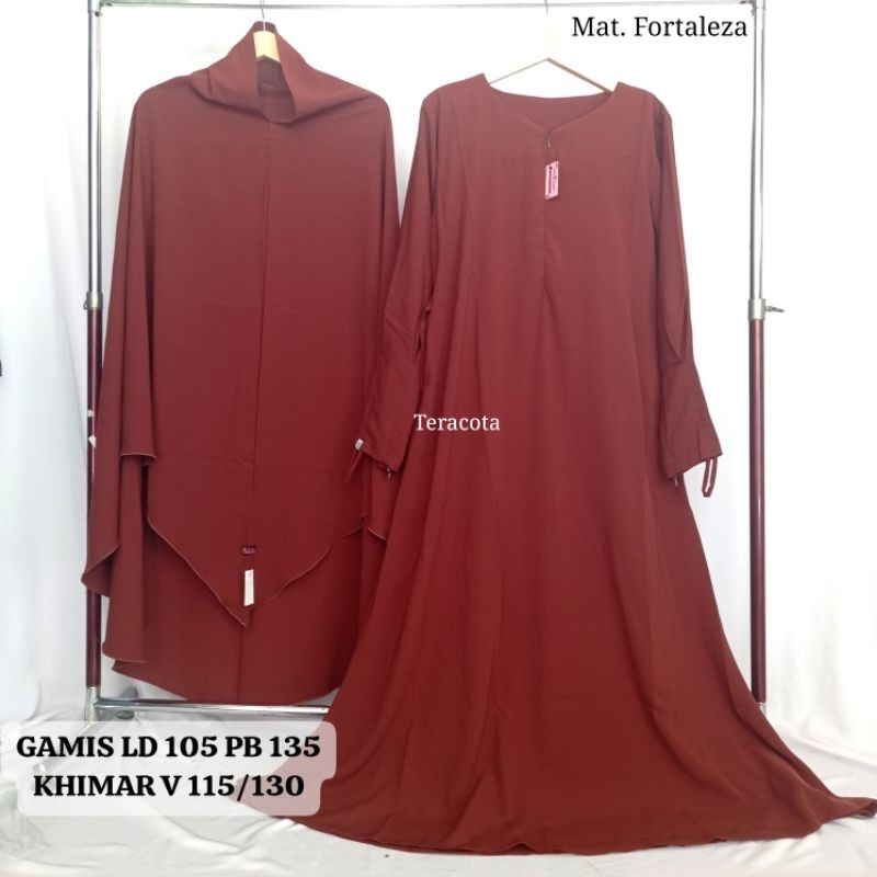 Gamis polos Maryam set fortaleza