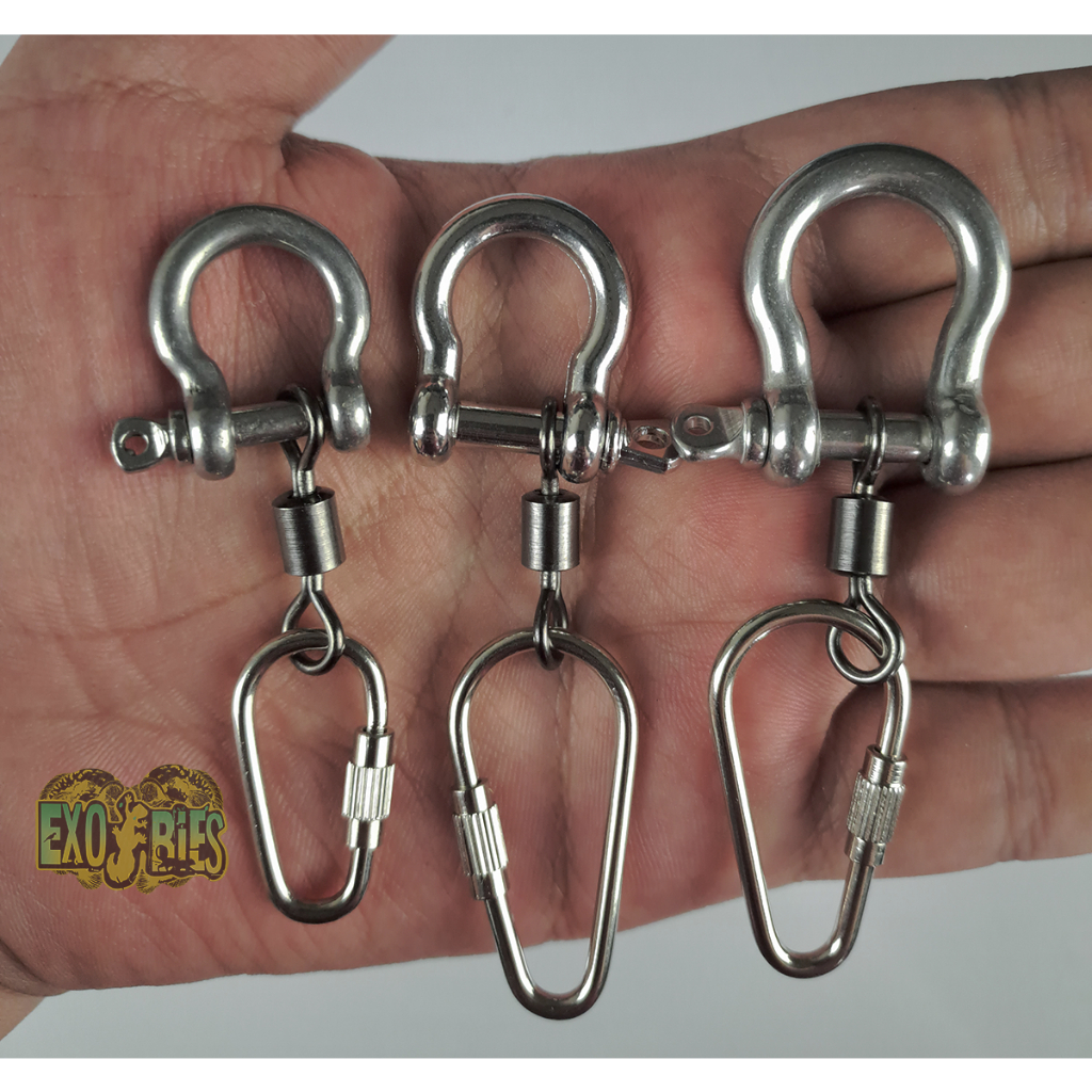 WRT Borgol Kaki Burung Paruh Bengkok Model Omega Borgol Kaki Parrot Pengait Kaki Burung