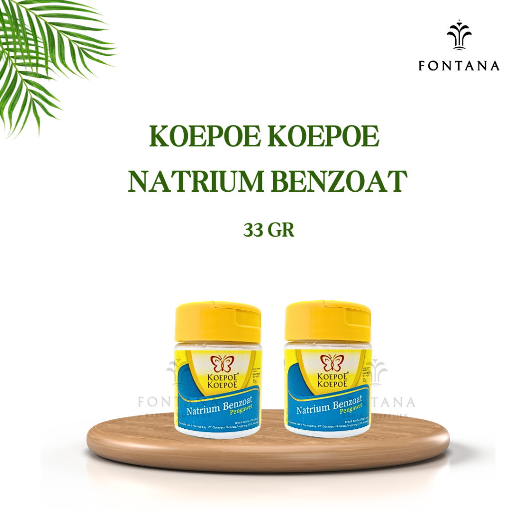 

KOEPOE KOEPOE NATRIUM BENZOAT 33 GR / PENGAWET MAKANAN MINUMAN