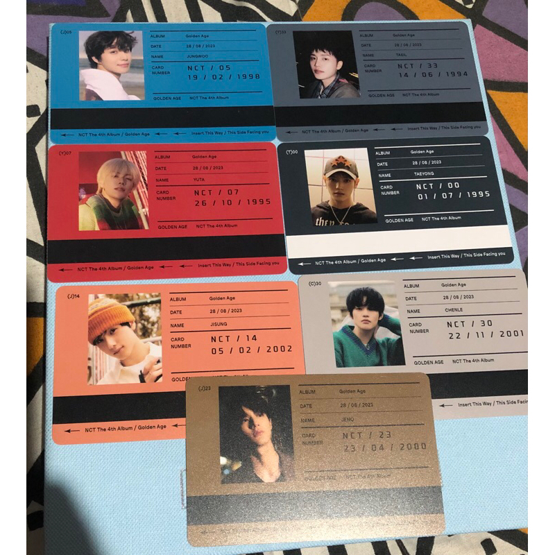 Transportation card golden age jungwoo taeil Taeyong Yuta jisung jeno chenle