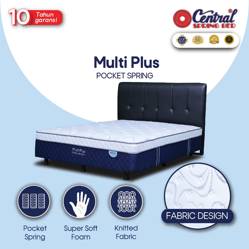 Kasur Central springbed Multiplus Pocket spring divan bed